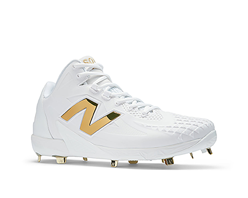 WHITE WITH METALLIC GOLD