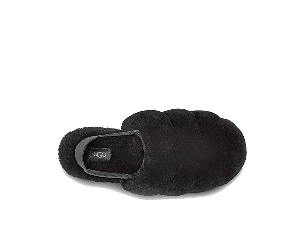 Black fluff yeah slippers hot sale