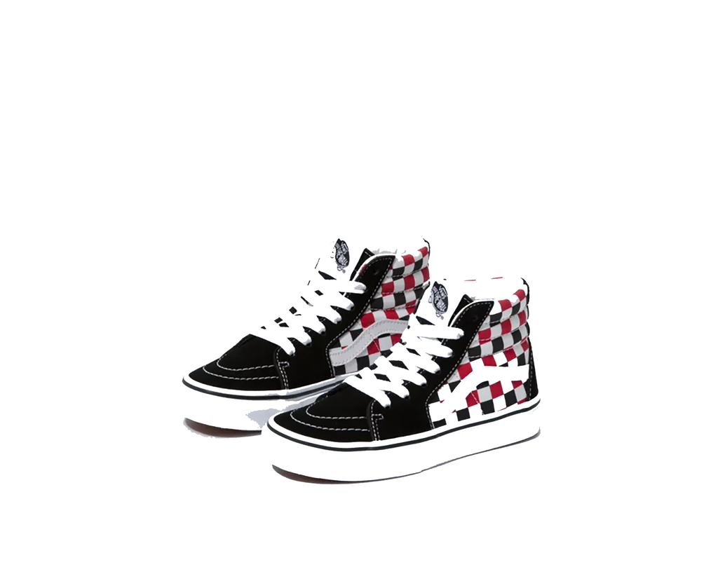 (CHECKERBOARD) BLACK RACING RED